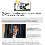 Molina: necessario promuovere una cultura dell’innovazione in Italia
