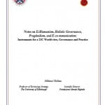 Notes on EcHumanism, Holistic Governance and Pragdealism: Instruments for a 21C World-view, Governance and Practice