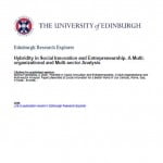 Hybridity in Social Innovation and Entrepreneurship. A Multi-organizational and Multi-sector Analysis