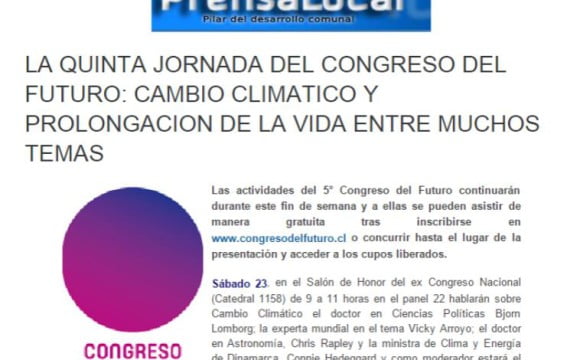 La quinta jornada del Congreso Del Futuro