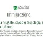 Giornata rifugiato, calcio e tecnologia a Catania e Roma
