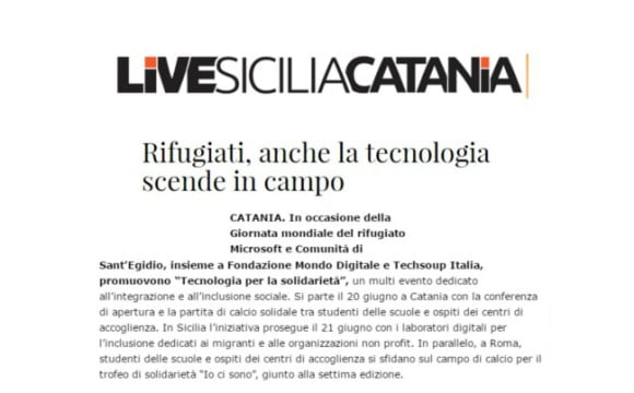 Rifugiati, anche la tecnologia scende in campo