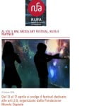 Al via il BNL Media Art Festival, Rufa è partner