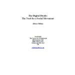 The Digital Divide: The Need for a Social Movement