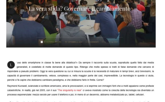 La vera sfida? Governare il cambiamento