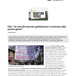 Cile, “la crisi del mercato globalizzato è scaricata sulla povera gente”