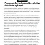 Piano post-Covid: leadership collettiva distribuita e giovani