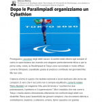 Dopo le Paralimpiadi organizziamo un Cybathlon
