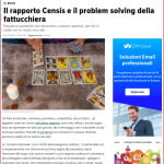 Il rapporto Censis e il problem solving della fattucchiera